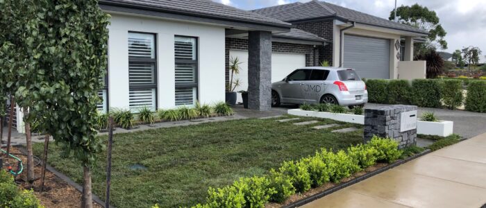 After grass was laid